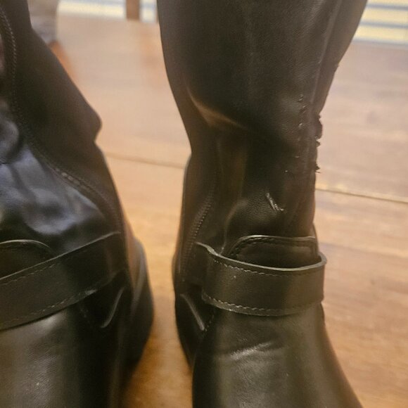 Quill Whimsigoth black boots great condition lug soles zip 11 - Picture 2 of 13